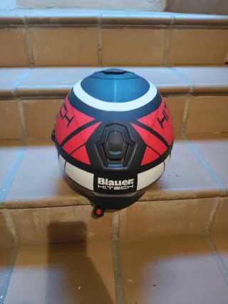 Casco Blauer Force One Matt Black Red Talla S