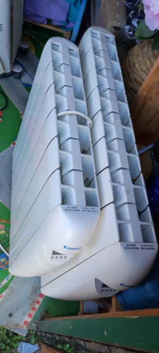 Radiador Calor Azul Blanco