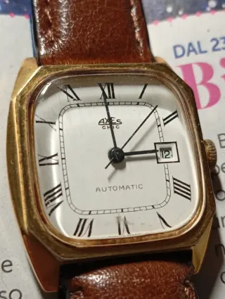 Orologio AXES Automatico Uomo Pelle Marrone Oro