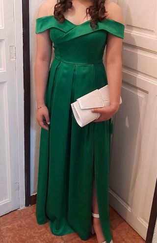 Vestido Largo Verde Esmeralda Elegante