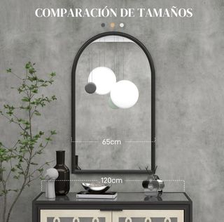 Espejo de entrada o baño negro.