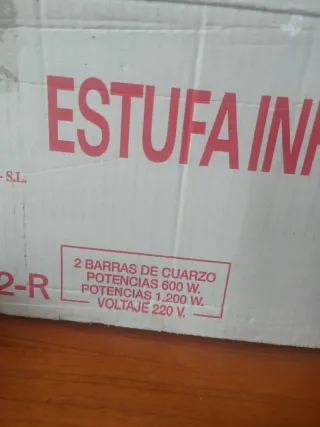 Estufa infrarrojos 1200W