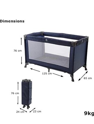 Cuna de viaje Mickey Mouse + colchón