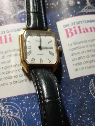 Orologio da polso con cinturino in pelle