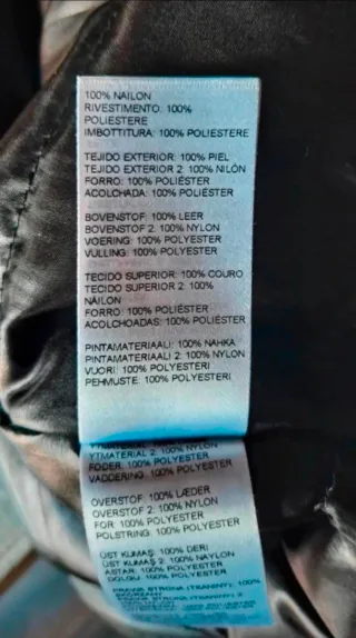 Chaqueta de piel cruzada