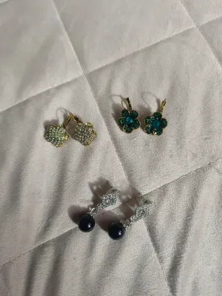 Pendientes flor y perla