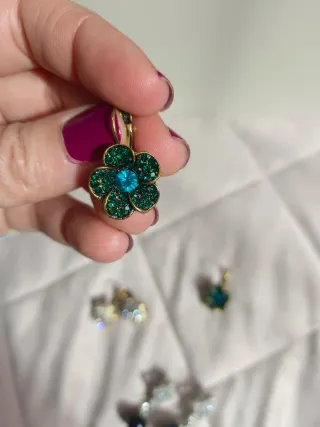 Pendientes flor y perla