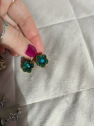 Pendientes flor y perla