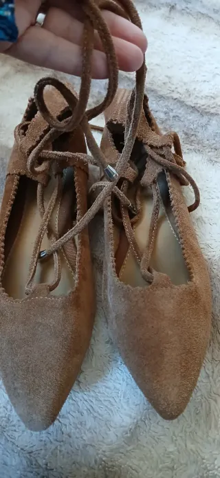 Manoletinas Marrones Talla 39