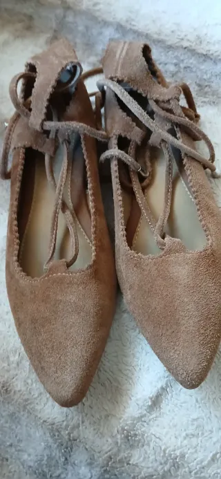 Manoletinas Marrones Talla 39