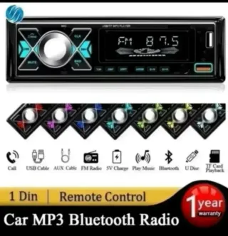 Radio para Coche MP3 Bluetooth 1 Din