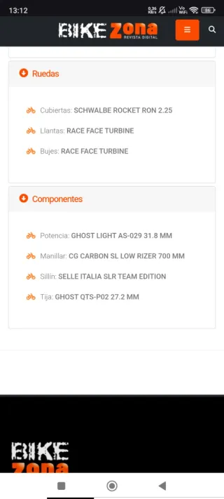 Bicicleta carbono xc GHOST HTX 8 LC