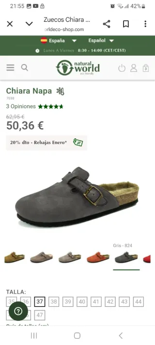 Natural World talla 36