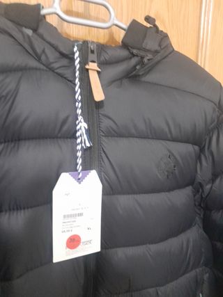 Chaqueta Plumas Privata Negra Talla Xl. Viste L