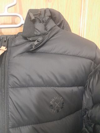 Chaqueta Plumas Privata Negra Talla Xl. Viste L