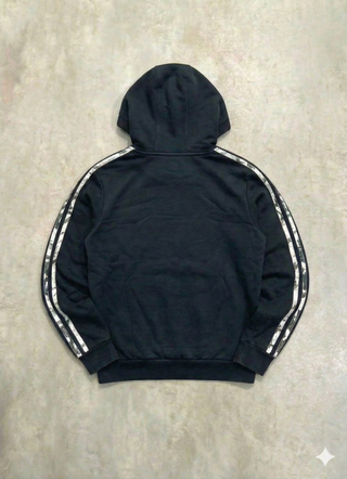 Sudadera Adidas Negra con Logo Camuflaje