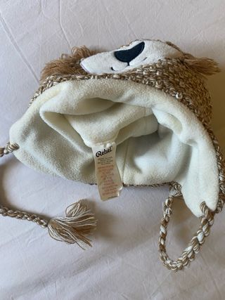 Berretto di lana per bambini con leone