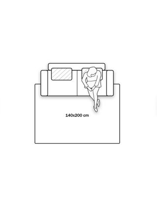 Alfombra Algodón 140x200 Beige Multicolor