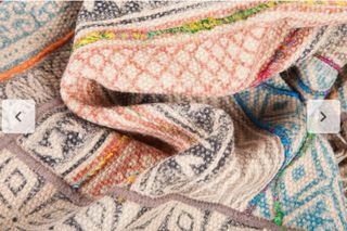 Alfombra Algodón 140x200 Beige Multicolor