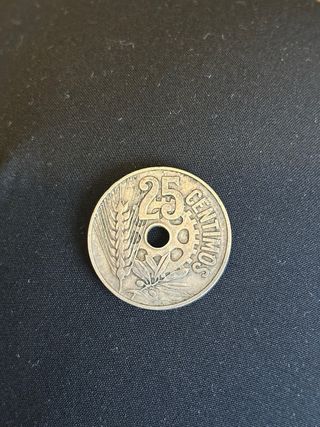 Moneda 25 céntimos República Española 1934