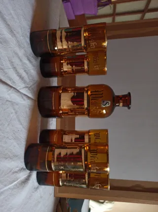 Juego de copas de whisky vintage