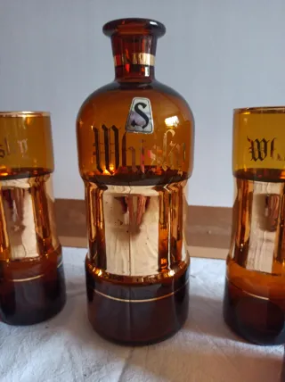 Juego de copas de whisky vintage