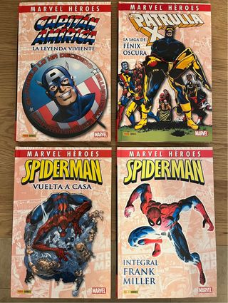 Marvel Heroes - Spiderman, capitan america y Xmen
