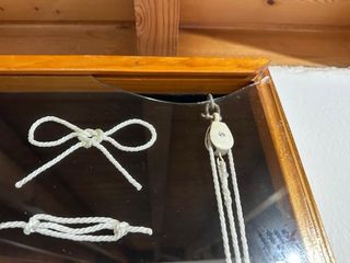 Cuadro de nudos marinero artesanal