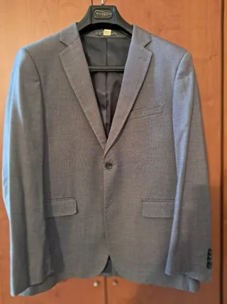 Americana jaspeada caballero gris