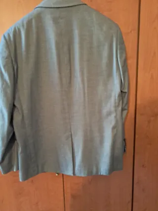 Americana jaspeada caballero gris