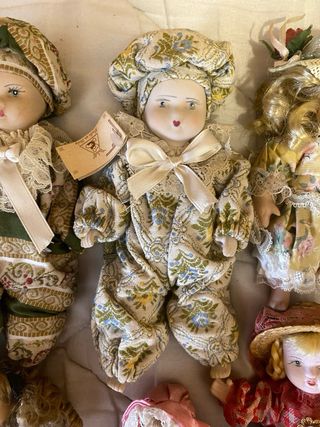 Lote de 10 Muñecas de Porcelana