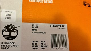 Botas Timberland Marrones y Amarillas