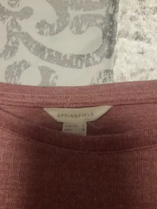 Vestido rosa Springfield manga larga