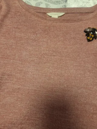 Vestido rosa Springfield manga larga