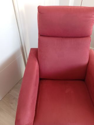 Butaca reclinable roja
