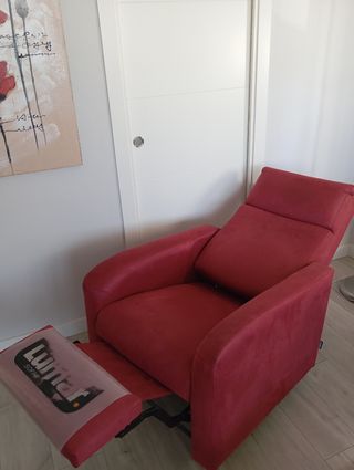 Butaca reclinable roja