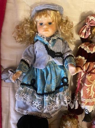 Set di 6 Bambole in Porcellana