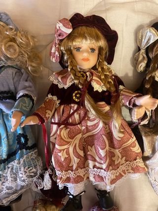 Set di 6 Bambole in Porcellana