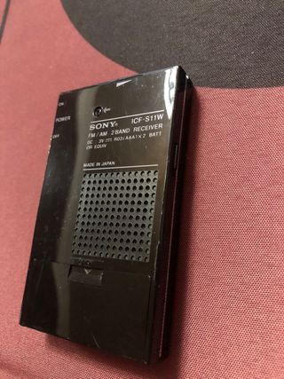 Radio Sony ICF-S11W FM/AM Bolsillo