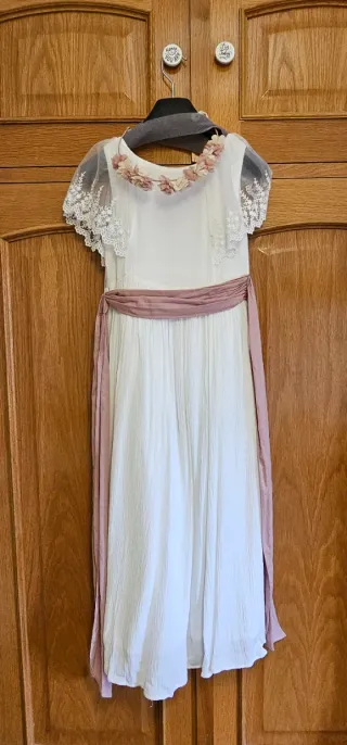 Vestido de comunión blanco para niña