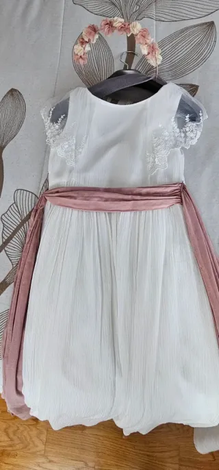 Vestido de comunión blanco para niña
