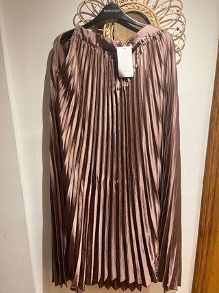 Falda larga plisada Frank Lyman talla única