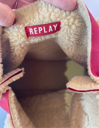 Borsa tote Replay rossa con ricami