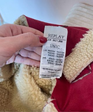 Borsa tote Replay rossa con ricami