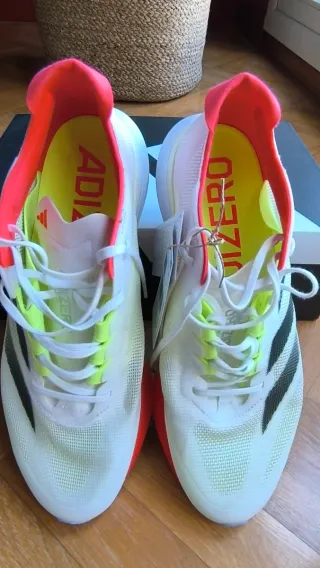 Adidas Adizero Boston 12 Naranja Blanco