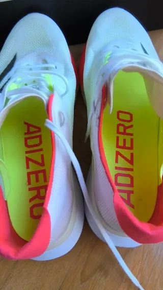 Adidas Adizero Boston 12 Naranja Blanco