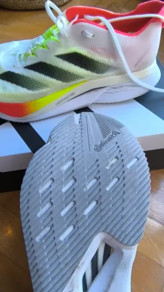 Adidas Adizero Boston 12 Naranja Blanco