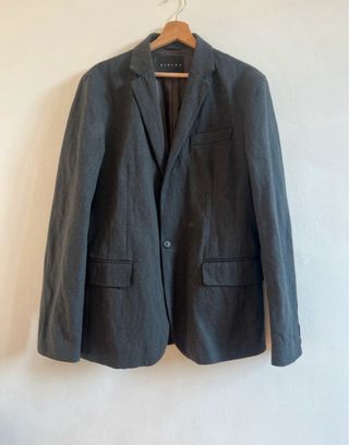 Completo uomo Sisley grigio lana cotone M