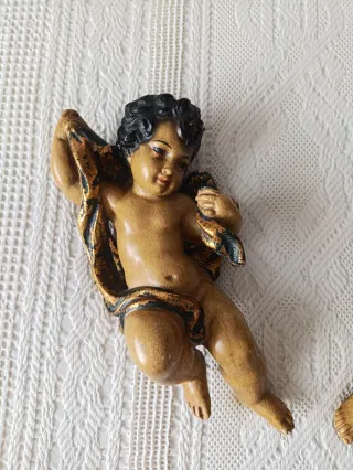 Angelitos vintage decorativos