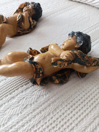 Angelitos vintage decorativos